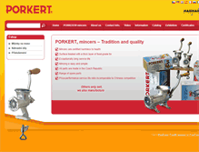 Tablet Screenshot of mlynky-porkert.cz